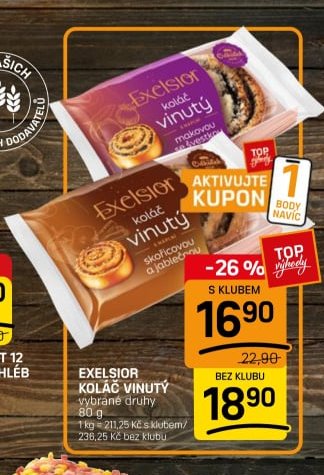 EXELSIOR KOLÁČ VINUTÝ