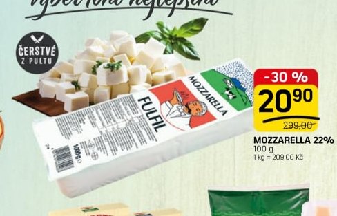 MOZZARELLA 22% 100g