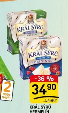 KRÁL SÝRŮ HERMELÍN 120g