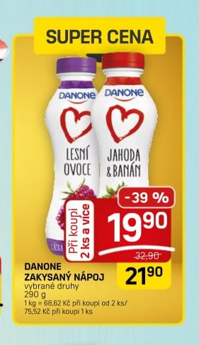 DANONE ZAKYSANÝ NÁPOJ vybrané druhy