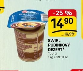 SWIRL PUDINKOVÝ DEZERT
