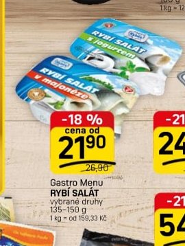 Gastro Menu Rybí salát