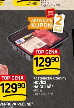 Kostelecké uzeniny Hovězí na guláš