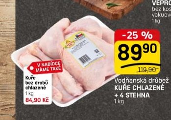 Kuře bez drobu chlazené