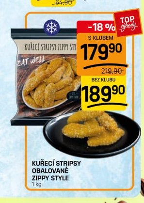 KUŘECÍ STRIPSY OBALOVANÉ ZIPPY STYLE