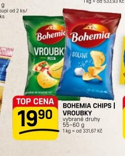 BOHEMIA CHIPS I VROUBKY 55-60 g