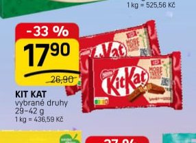 Kit Kat vybrané druhy 29-42 g