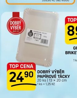 Dobrý Výběr papírové tácky