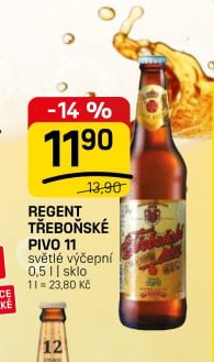Regent Třeboňské pivo 11