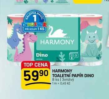 Harmony toaletní papír Dino