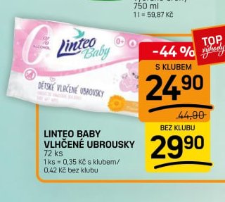 Linteo Baby vlhčené ubrousky