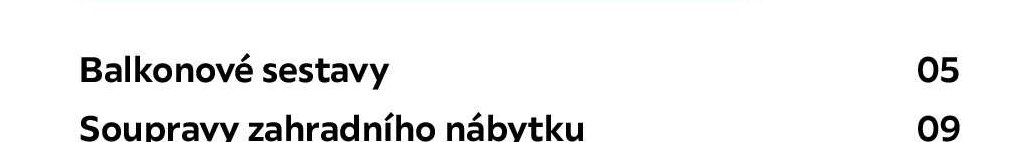 Balkonové sestavy