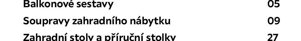 Soupravy zahradního nábytku
