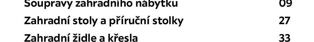 Zahradní stoly a příruční stolky