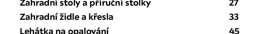 Zahradní židle a křesla