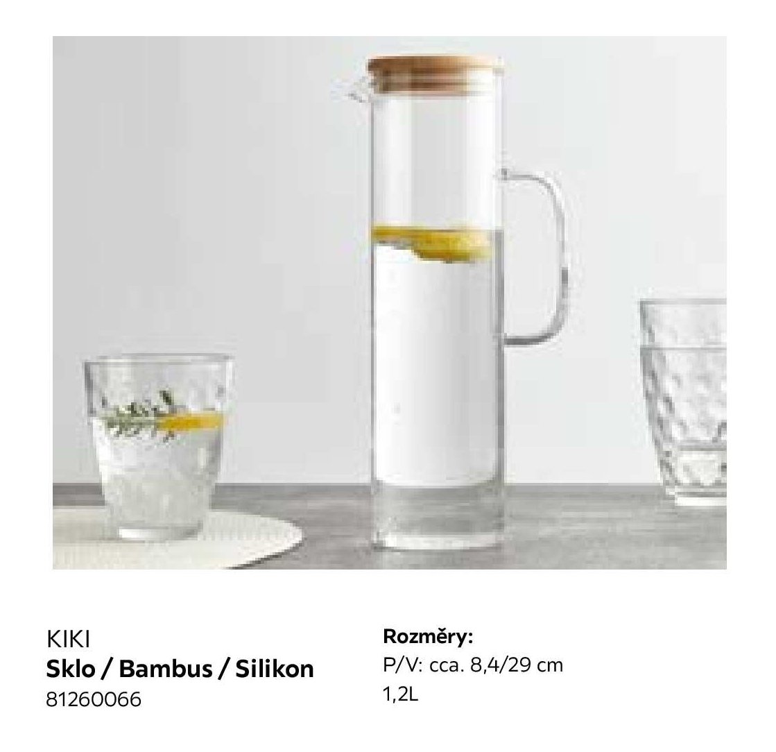 KIKI Sklo / Bambus / Silikon