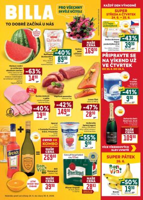akční leták BILLA 24.6.2026-30.6.2026