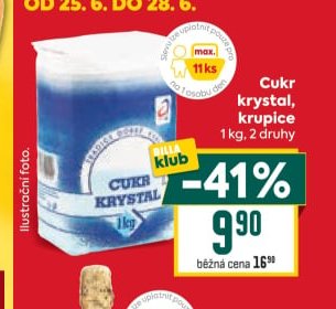 Cukr krystal, krupice