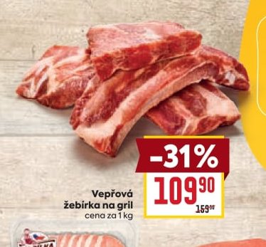 Vepřová žebírka na gril