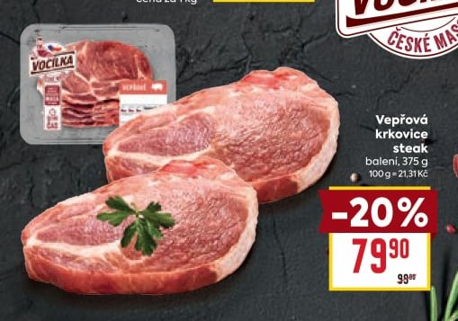 Vepřová krkovice steak