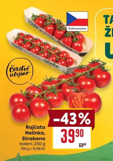 Rajčata Nelinka, Strabena