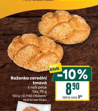 Raženka cereální tmavá z naší pece