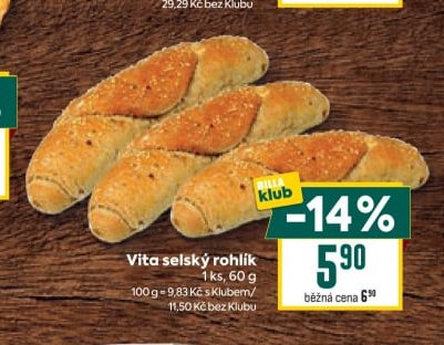 Vita selský rohlík