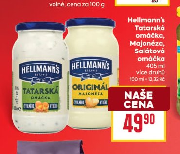 Hellmann’s Tatarská omáčka, Majonéza, Salátová omáčka