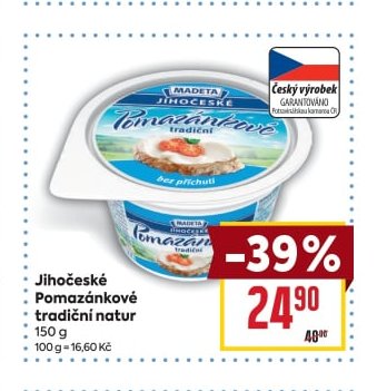 Jihočeské pomazánkové tradiční natur