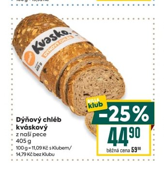 Dýňový chléb kváskový