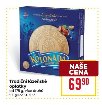 Tradiční lázeňské oplatky