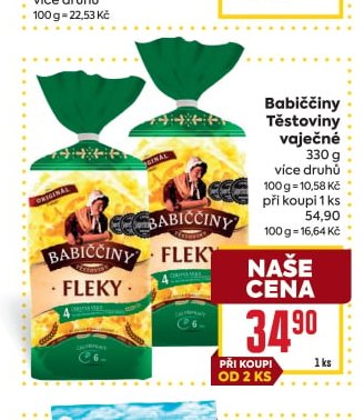 Babiččiny Těstoviny vaječné