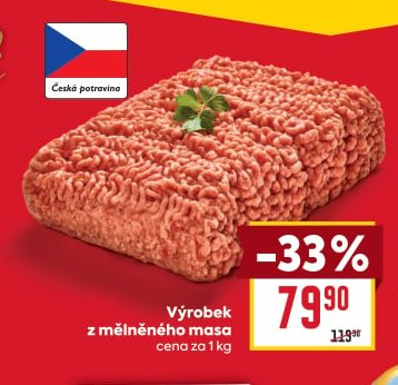 Výrobek z mělněného masa