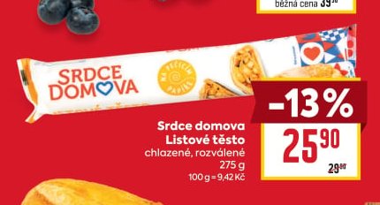 Srdce domova Listové těsto