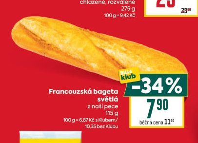 Francouzská bageta světlá