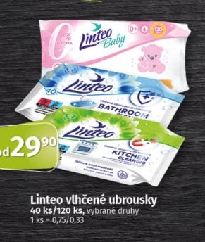Linteo vlhčené ubrousky