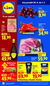 akční leták Lidl 29.6.2026-1.7.2026