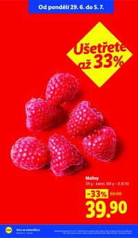 akční leták Lidl 29.6.2026-1.7.2026