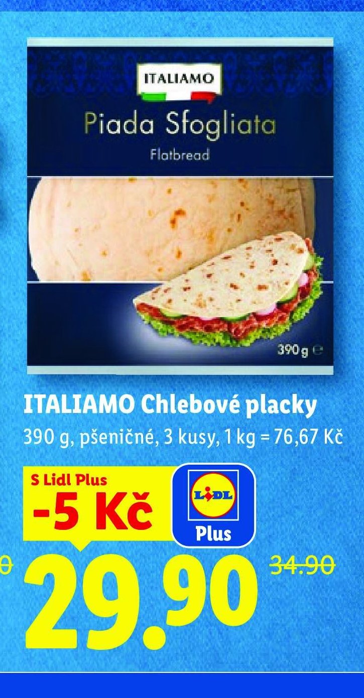 ITALIAMO Chlebové placky