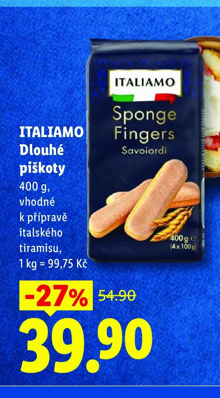 ITALIAMO Dlouhé piškoty