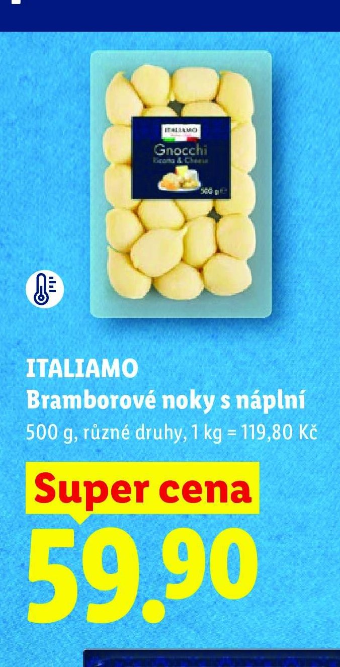 ITALIAMO Bramorové noky s náplní