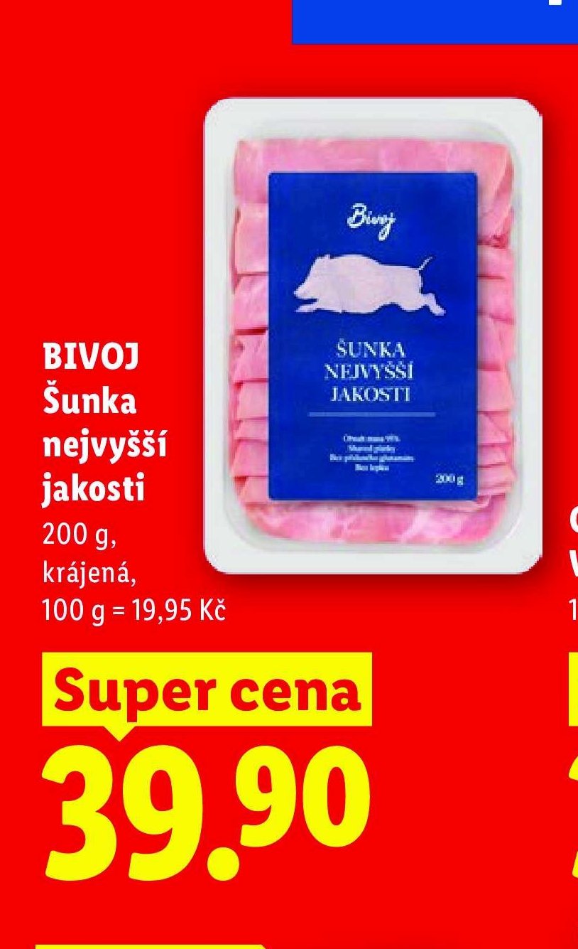 BIVOJ Šunka nejvyšší jakosti
