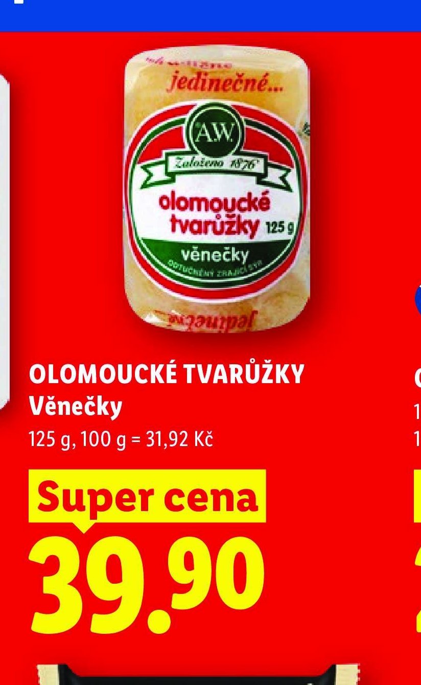 OLOMOUCKÉ TVARŮŽKY Věnečky