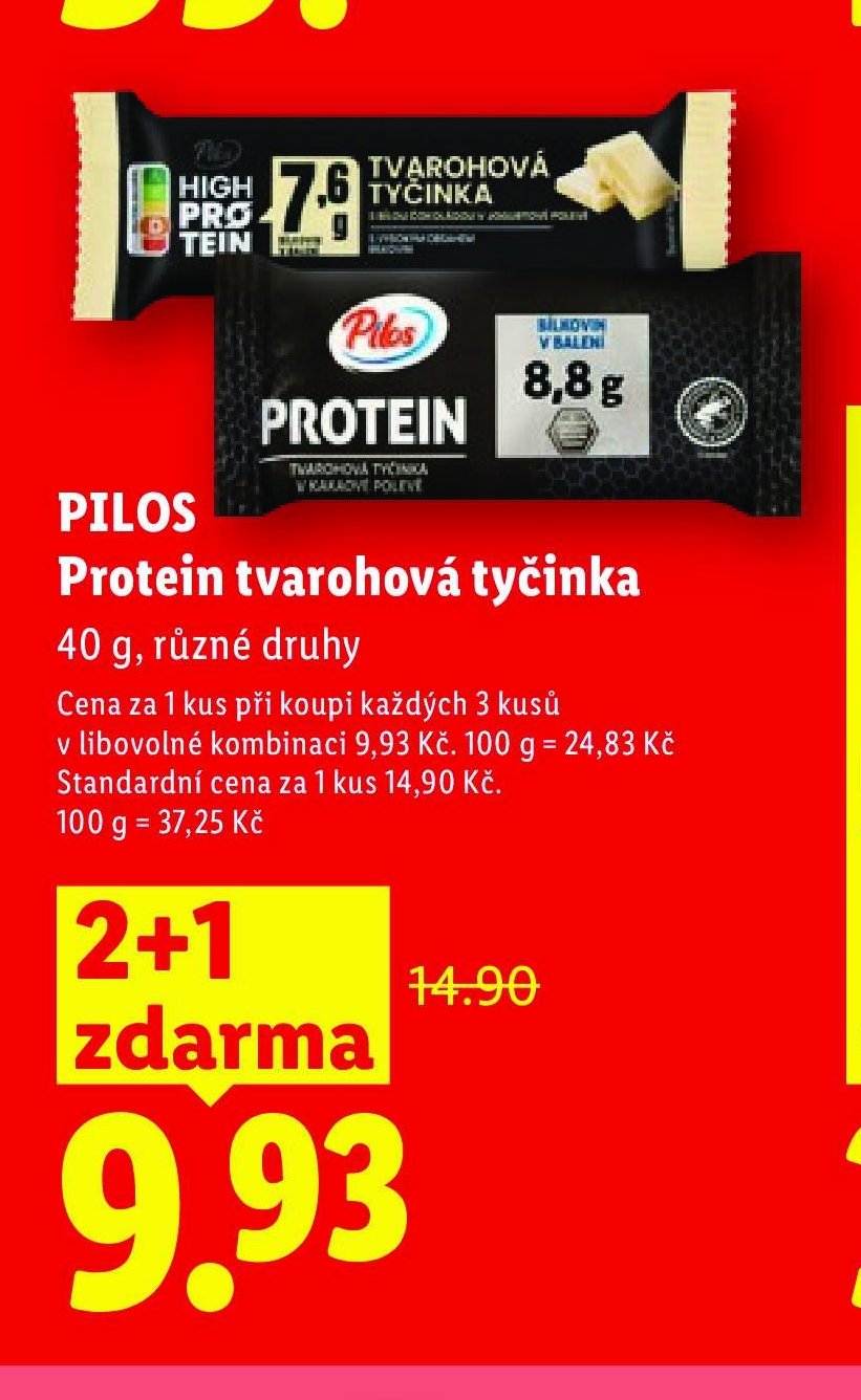 PILOS Protein tvarohová tyčinka