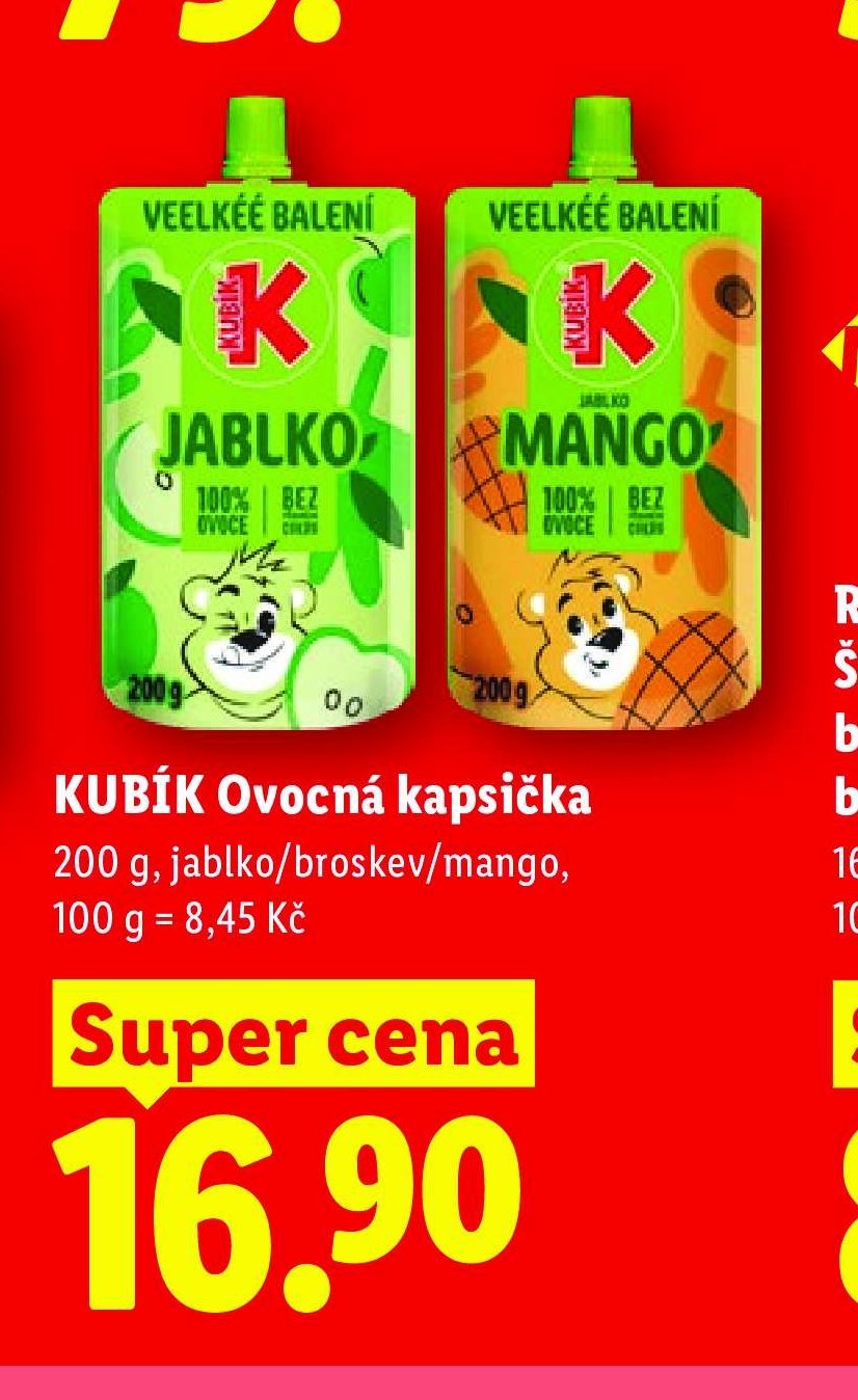 KUBÍK Ovocná kapsička