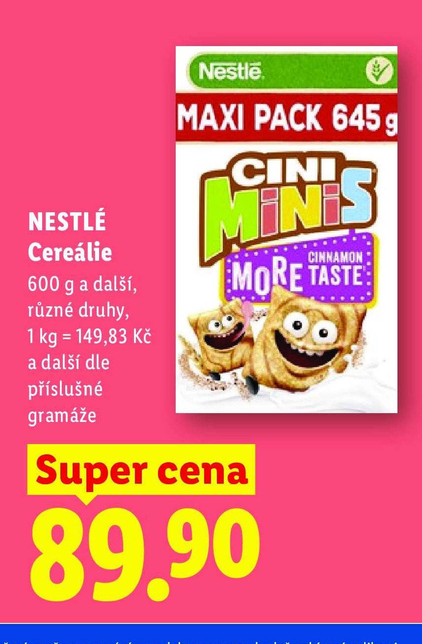 NESTLÉ Cereálie