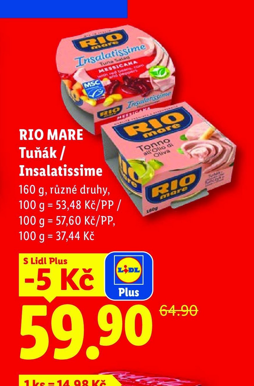 RIO MARE Tuňák / Insalatissime
