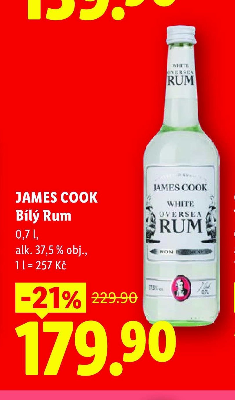 JAMES COOK Bílý Rum