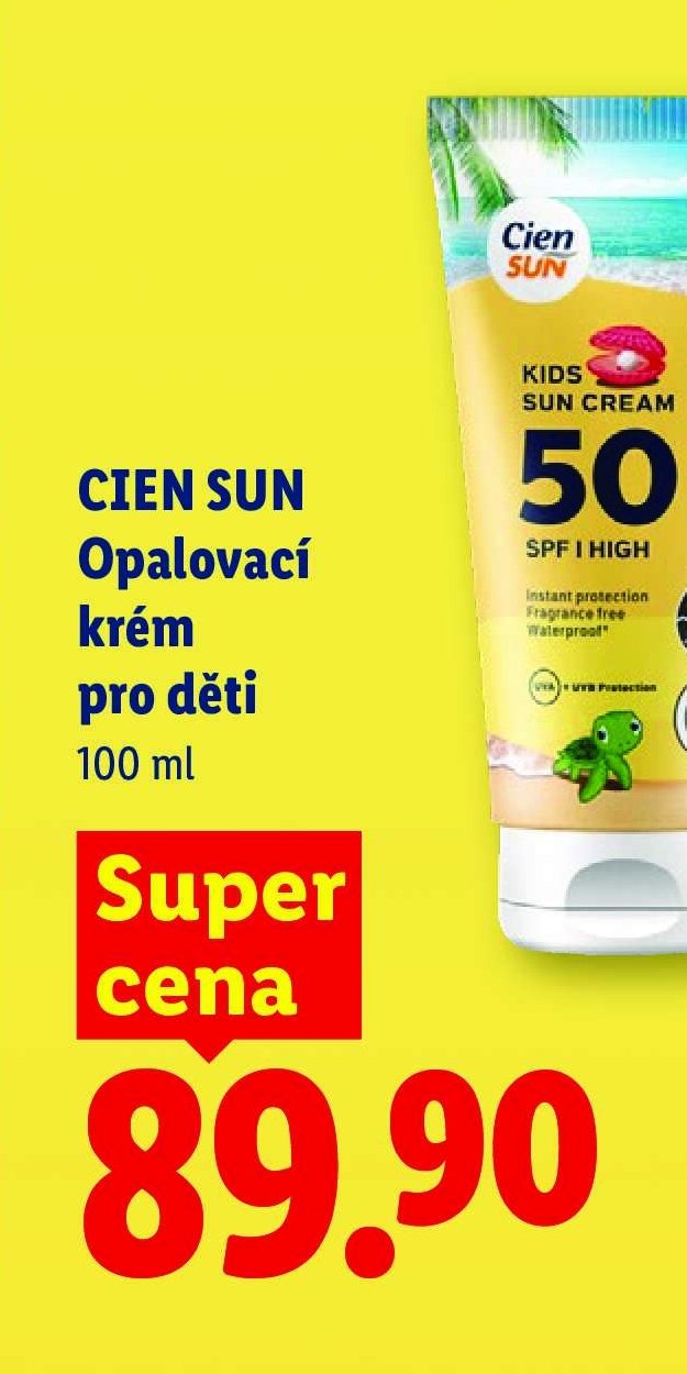 CIEN SUN Opalovací krém pro děti