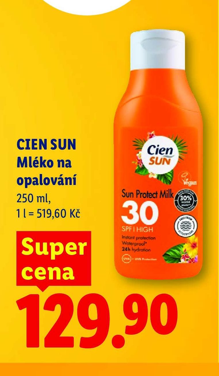 CIEN SUN Mléko na opalování 250 ml